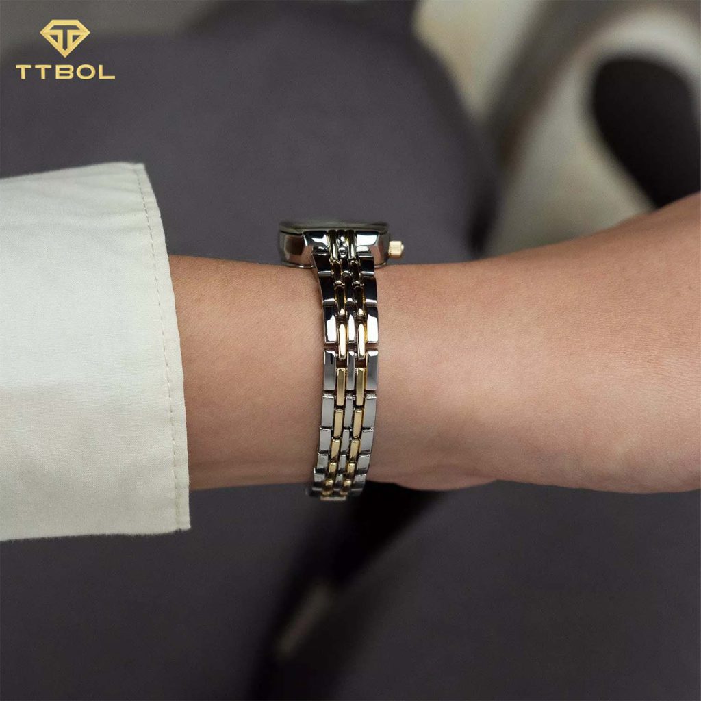 ساعت مچی زنانه تایمکس سیلور طلایی TIMEX TW2Y22300