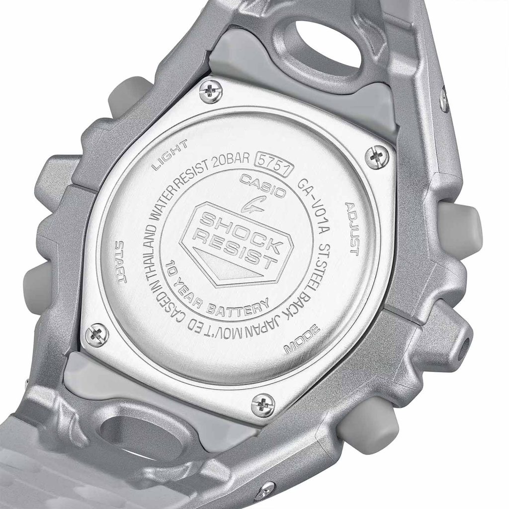 نمای درب پشت ساعت مچی مردانه کاسیو جیشاک CASIO G-SHOCK GA-V01A-8A