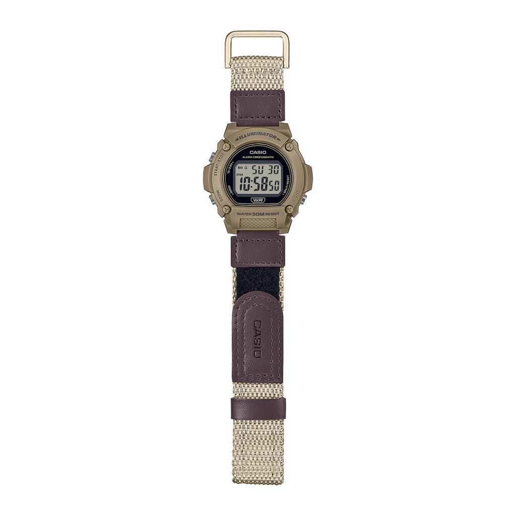 ساعت مچی مردانه کاسیو بند برزنتی CASIO W-219HB-5AV