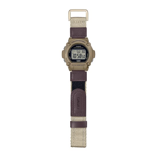 ساعت مچی مردانه کاسیو بند برزنتی CASIO W-219HB-5AV