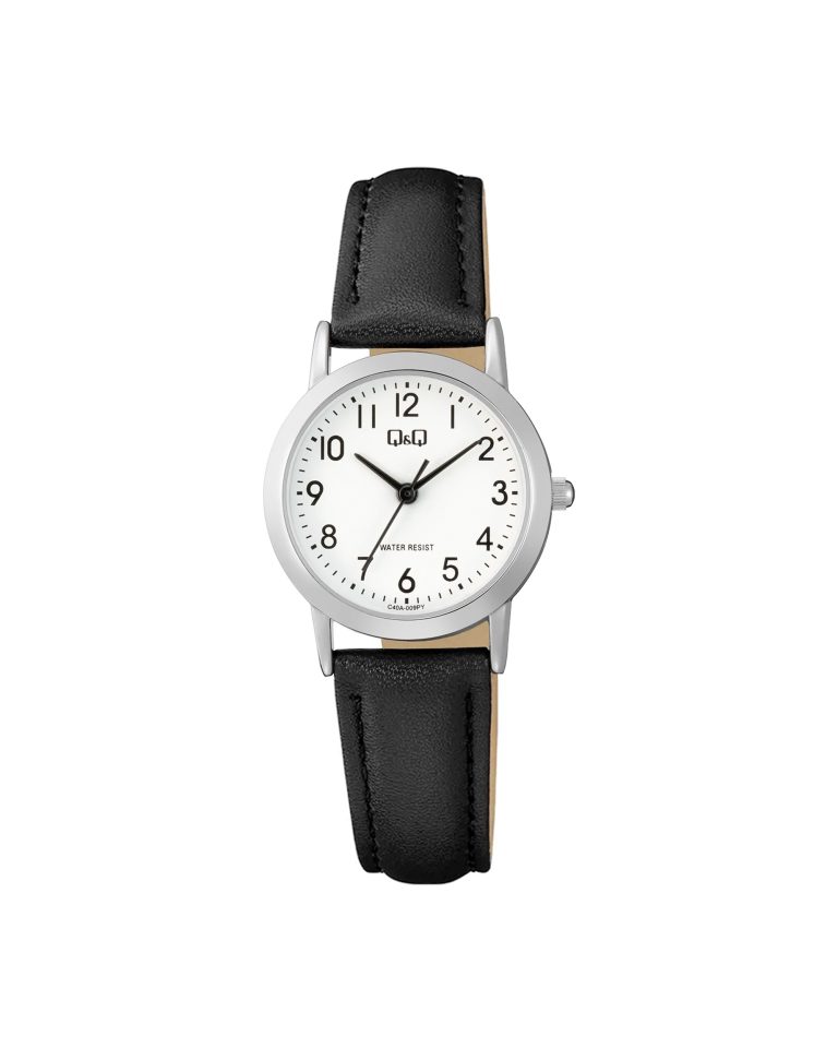 ساعت مچی زنانه کیو اند کیو بند چرم مشکی Q&Q C40A-009PY