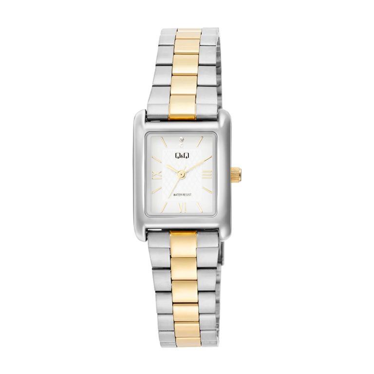 ساعت مچی زنانه کیو اند کیو سیلور طلایی Q&Q C69A-006PY