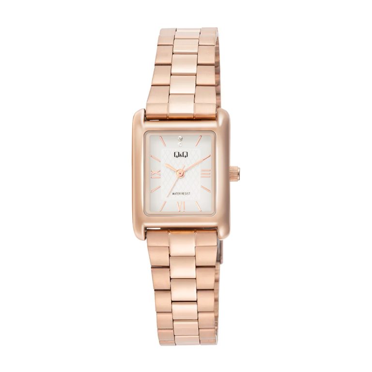 ساعت مچی زنانه کیو اند کیو بند استیل چهارگوش Q&Q C69A-007PY