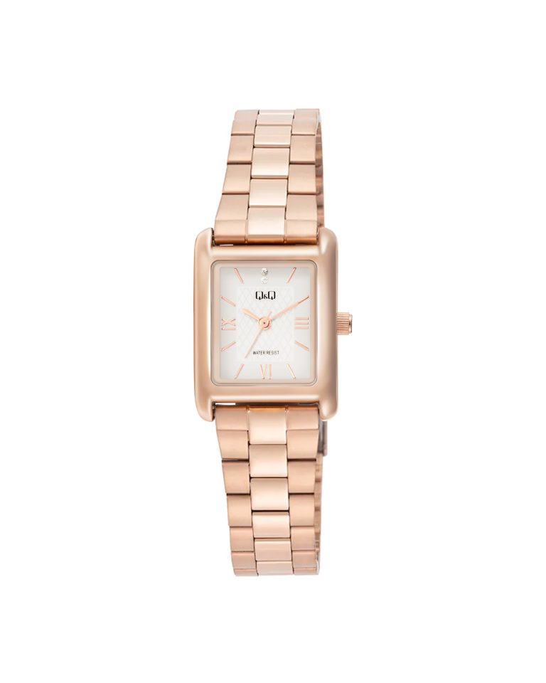 ساعت مچی زنانه کیو اند کیو بند استیل چهارگوش Q&Q C69A-007PY