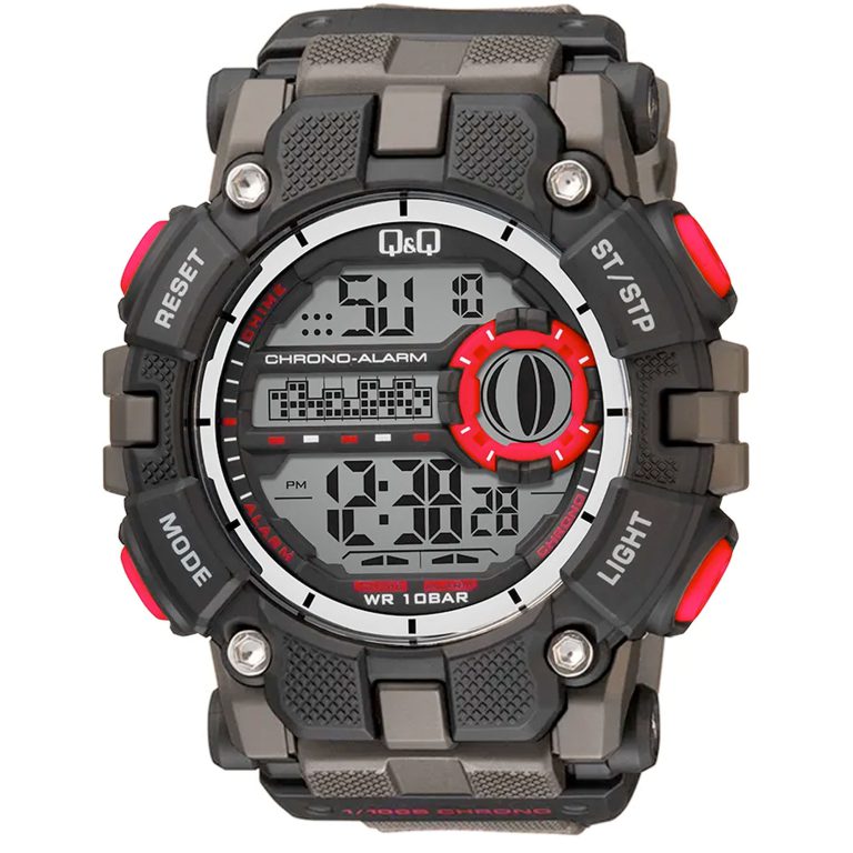 ساعت مچی مردانه کیو اند کیو بند رابر دیجیتالی Q&Q G27A-007VY