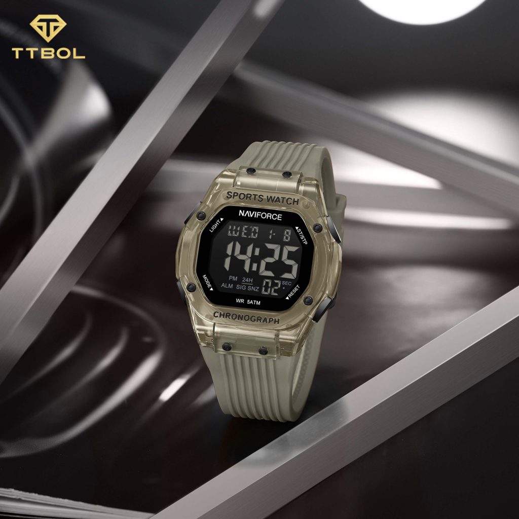 ساعت مچی مردانه ناوی فورس بند رابر NAVIFORCE NF7113 C.GY/C.GY