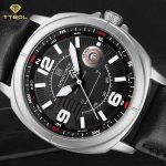 ساعت مچی مردانه ناوی فورس بند چرمی NAVIFORCE NF8078 S/W/B