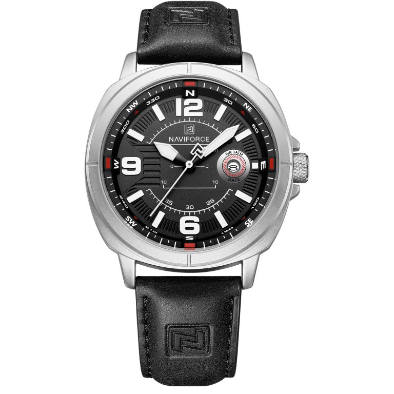 ساعت مچی مردانه ناوی فورس مشکی NAVIFORCE NF8078 S/W/B