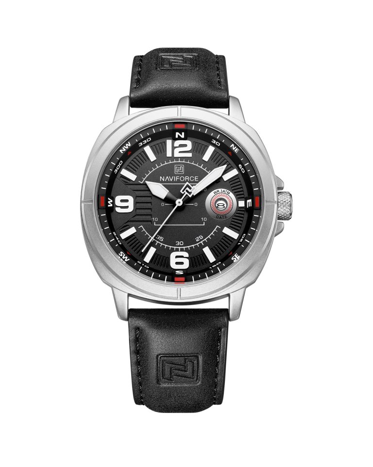ساعت مچی مردانه ناوی فورس مشکی NAVIFORCE NF8078 S/W/B