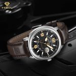 ساعت مچی مردانه ناوی فورس بند چرمی NAVIFORCE NF8078 S/Y/D.BN