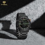 ساعت مچی مردانه ناوی فورس بند استیل NAVIFORCE NF9241S B/GN/B