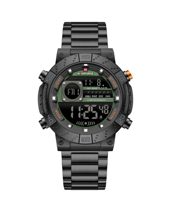 ساعت مچی مردانه ناوی فورس تمام مشکی NAVIFORCE NF9241S B/GN/B