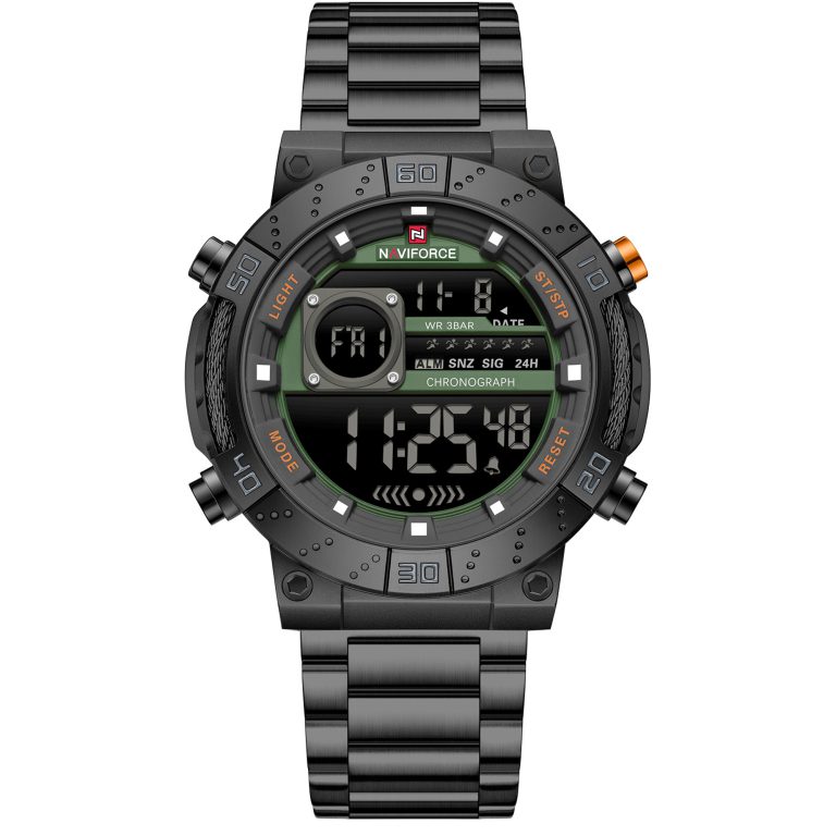 ساعت مچی مردانه ناوی فورس تمام مشکی NAVIFORCE NF9241S B/GN/B