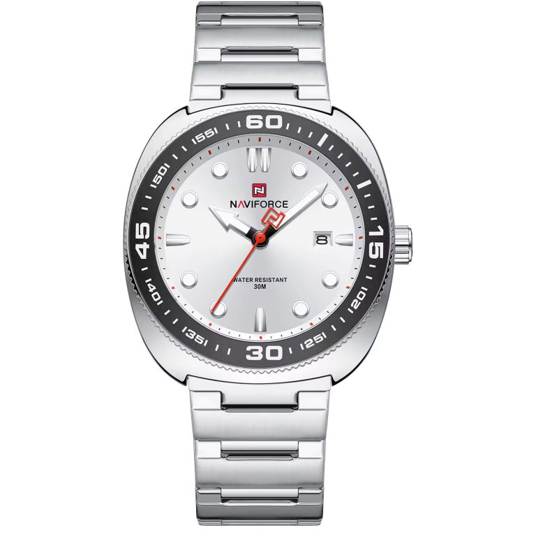 ساعت مچی مردانه ناوی فورس تمام استیل تک موتورهNAVIFORCE NF9250 S/W/S
