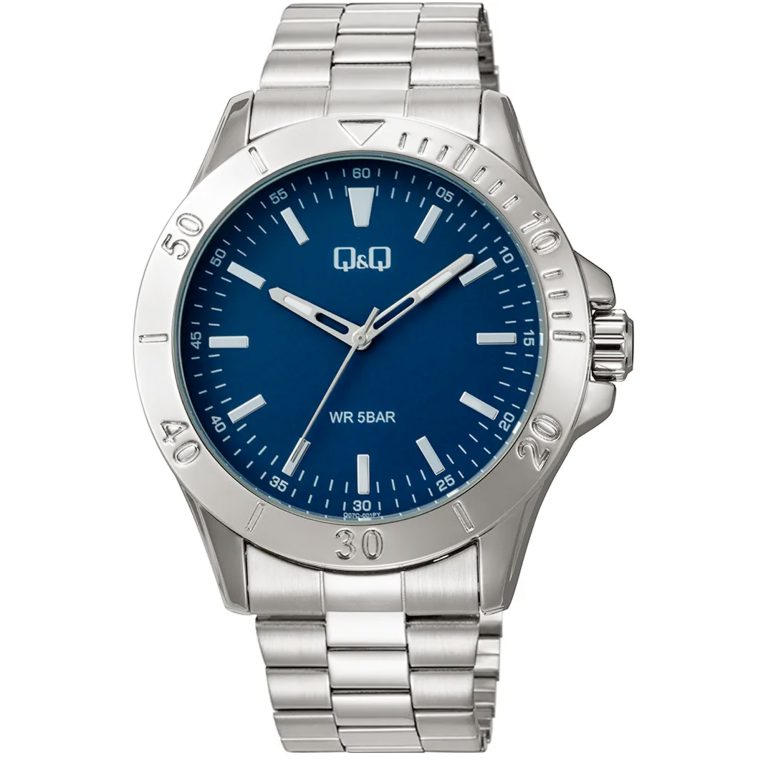 ساعت مچی مردانه کیو اند کیو بند استیل ضد آب Q&Q Q07C-001PY