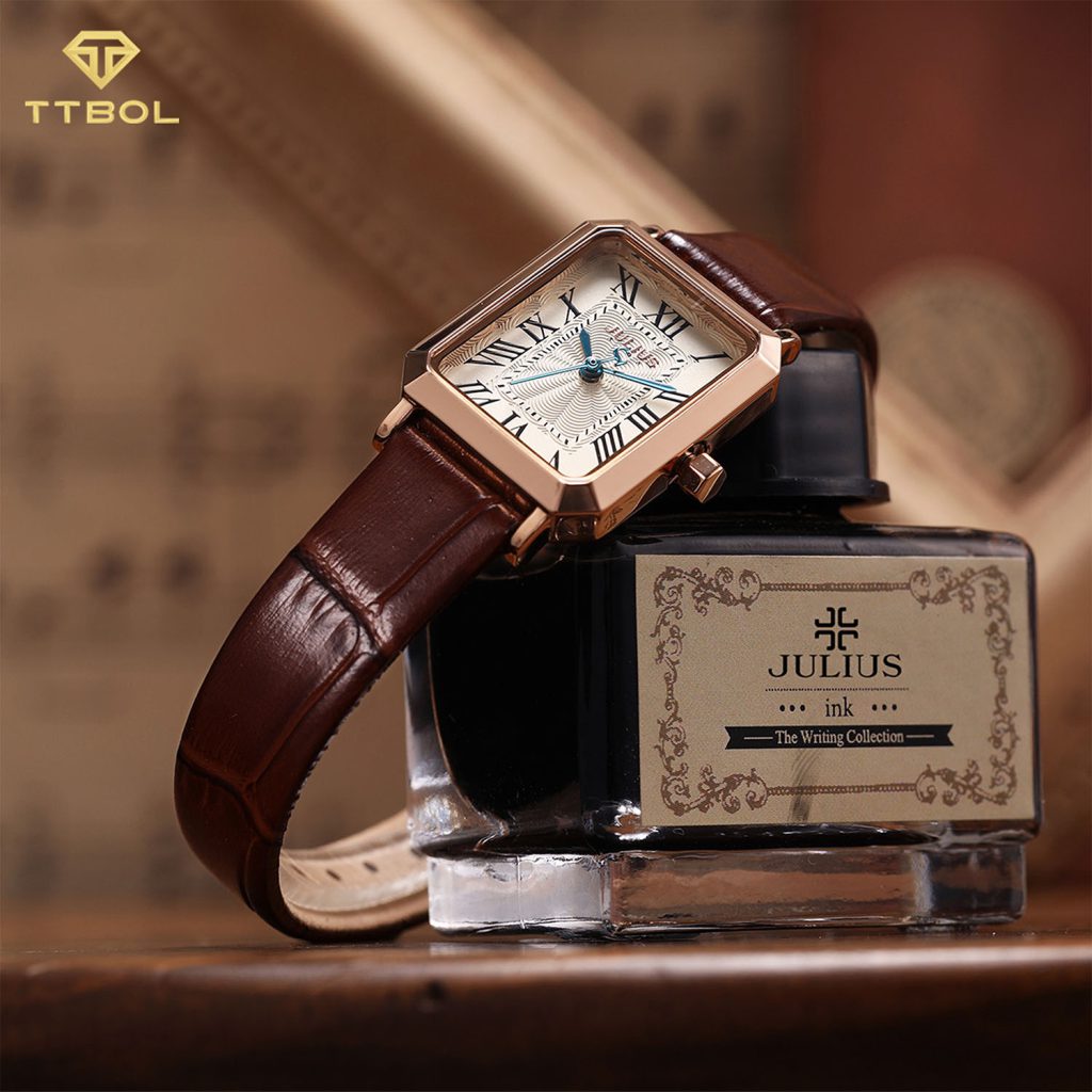 ساعت مچی زنانه جولیوس صفحه چهارگوش JULIUS JA-1286B