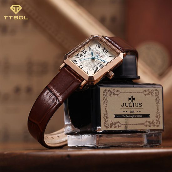 ساعت مچی زنانه جولیوس صفحه چهارگوش JULIUS JA-1286B