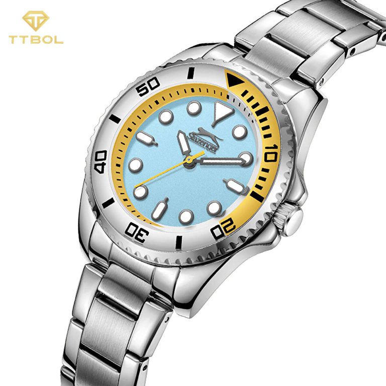 ساعت مچی زنانه اسلازنجر صفحه تیفانی SLAZENGER SL.09.2353.3.05