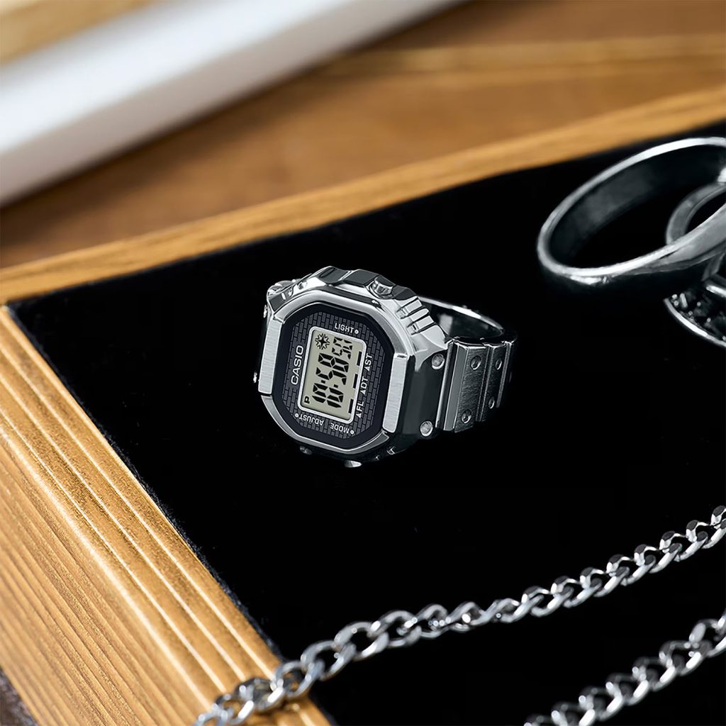 ساعت انگشتری کاسیو دو زمانه CASIO CRW-001-1
