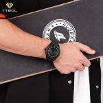 ساعت مچی مردانه ناوی فورس بند سیلیکونی NAVIFORCE NF9248T B/B/B