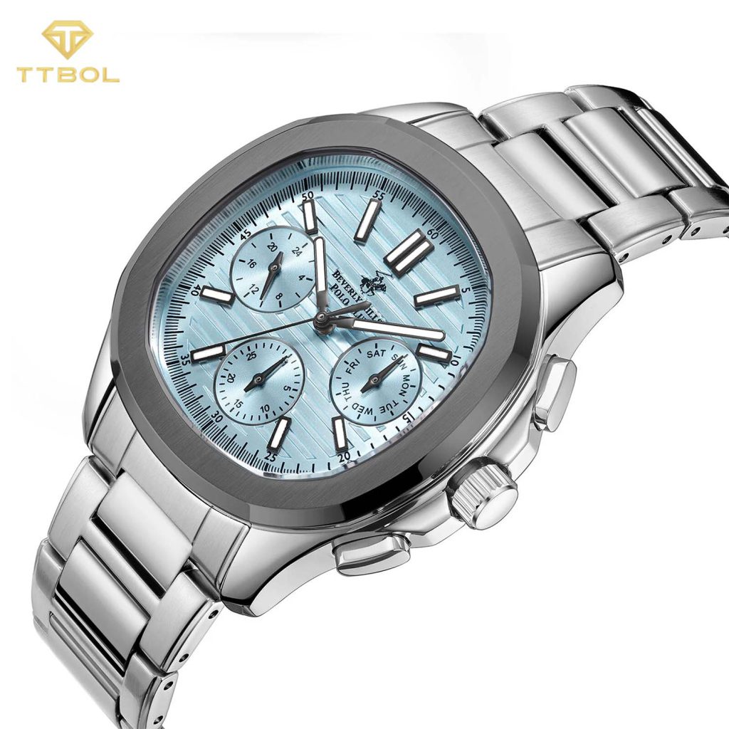 ساعت مچی مردانه بورلی هیلز پولو کلاب صفحه تیفانی BEVERLY HILLS POLO CLUB BP3212X.301