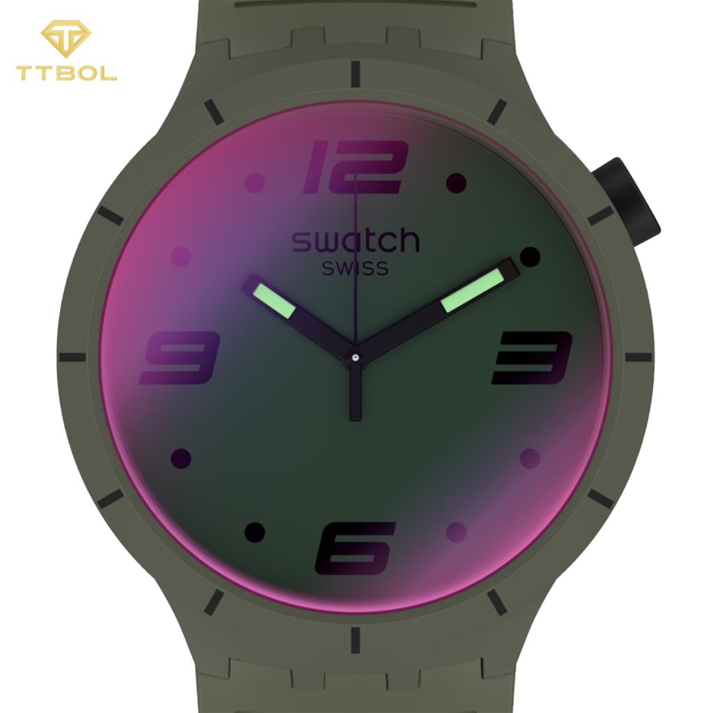ساعت مچی سواچ SWATCH FUTURISTIC GREEN SO27M105