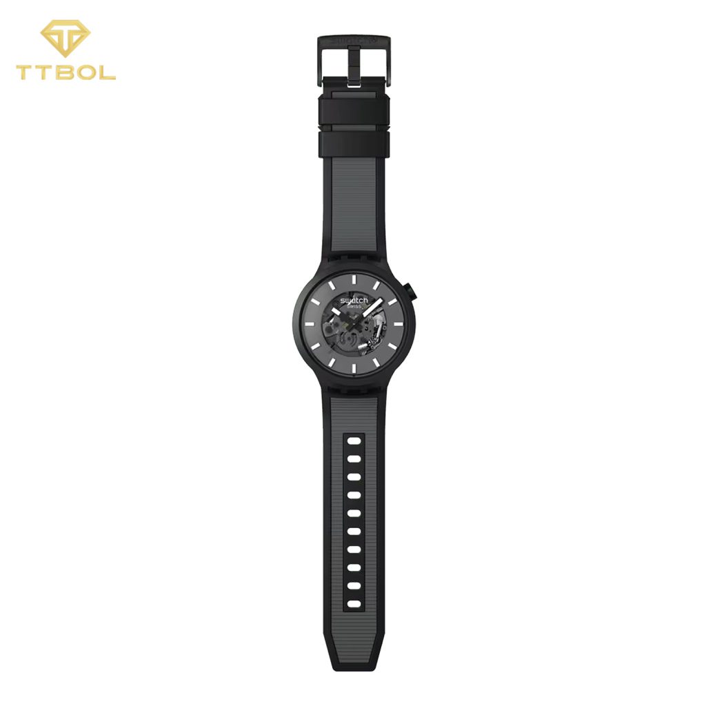 ساعت مچی سواچ صفحه اسکلتون SWATCH SB05B113