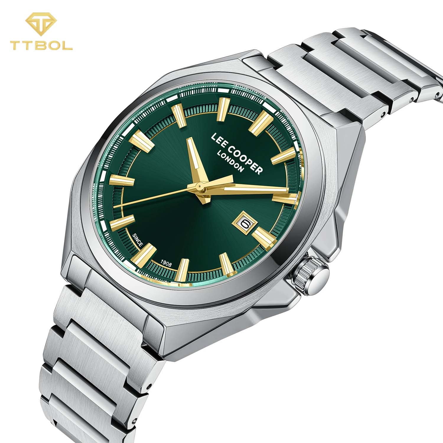 ساعت مچی مردانه لی کوپر صفحه سبز LEE COOPER LC08271.370