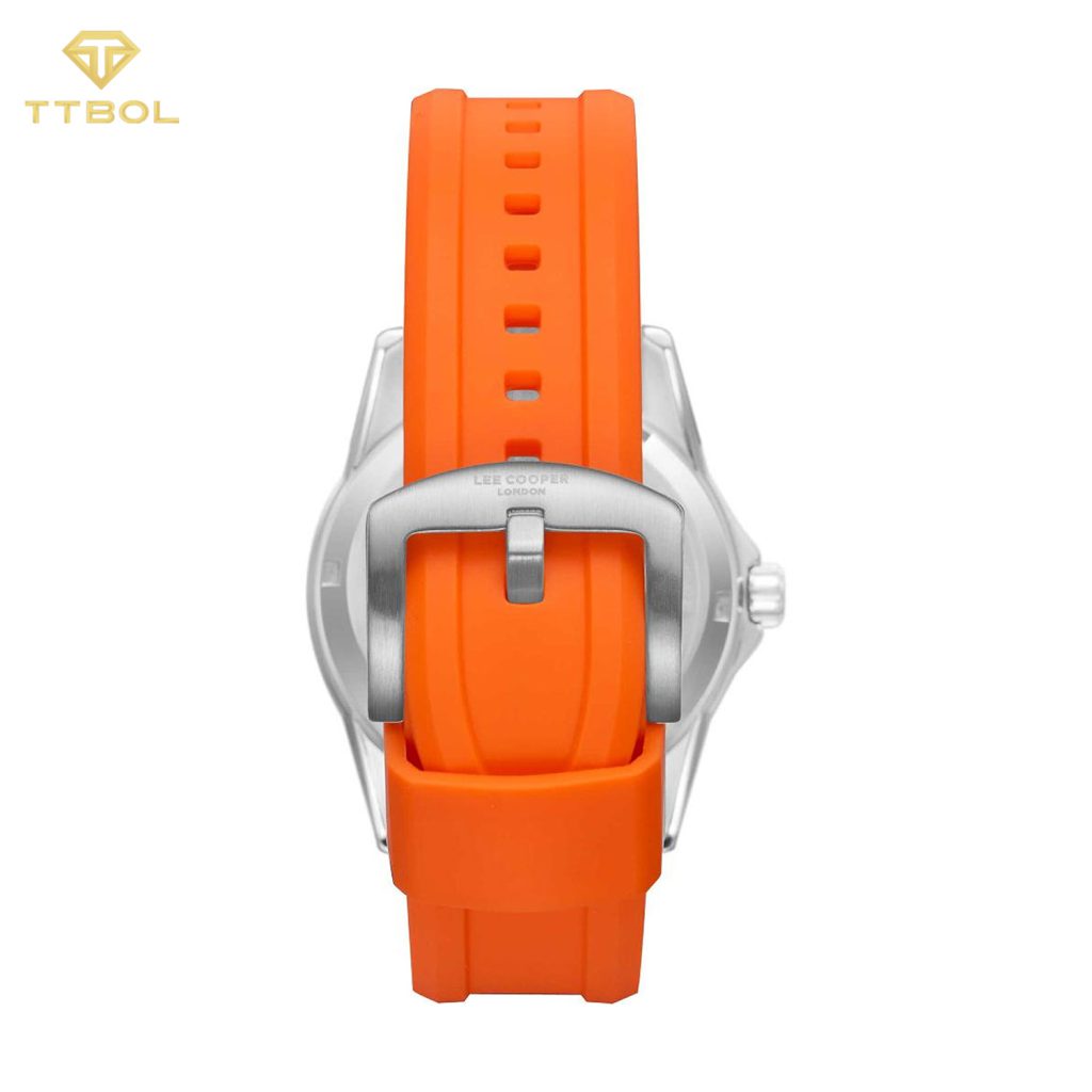 ساعت مچی مردانه لی کوپر بند نارنجی LEE COOPER LC08278.360