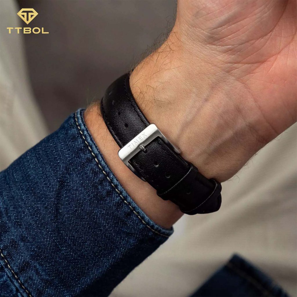 ساعت مچی مردانه تایمکس بند چرمی TIMEX TW2Y16000