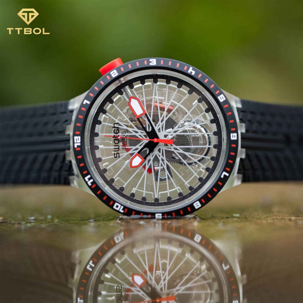 ساعت مچی سواچ اسکلتون SWATCH SB05K103