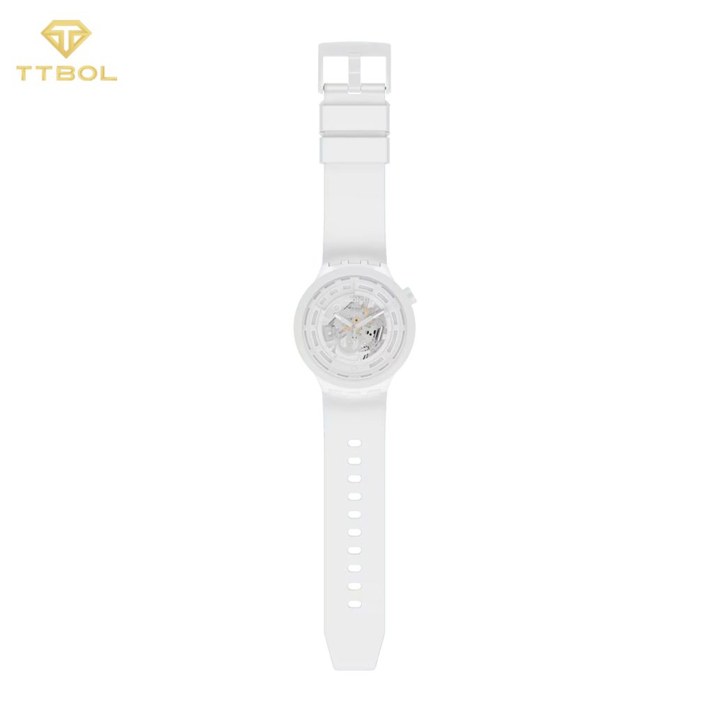 ساعت مچی سواچ بند سفید SWATCH SB03W100