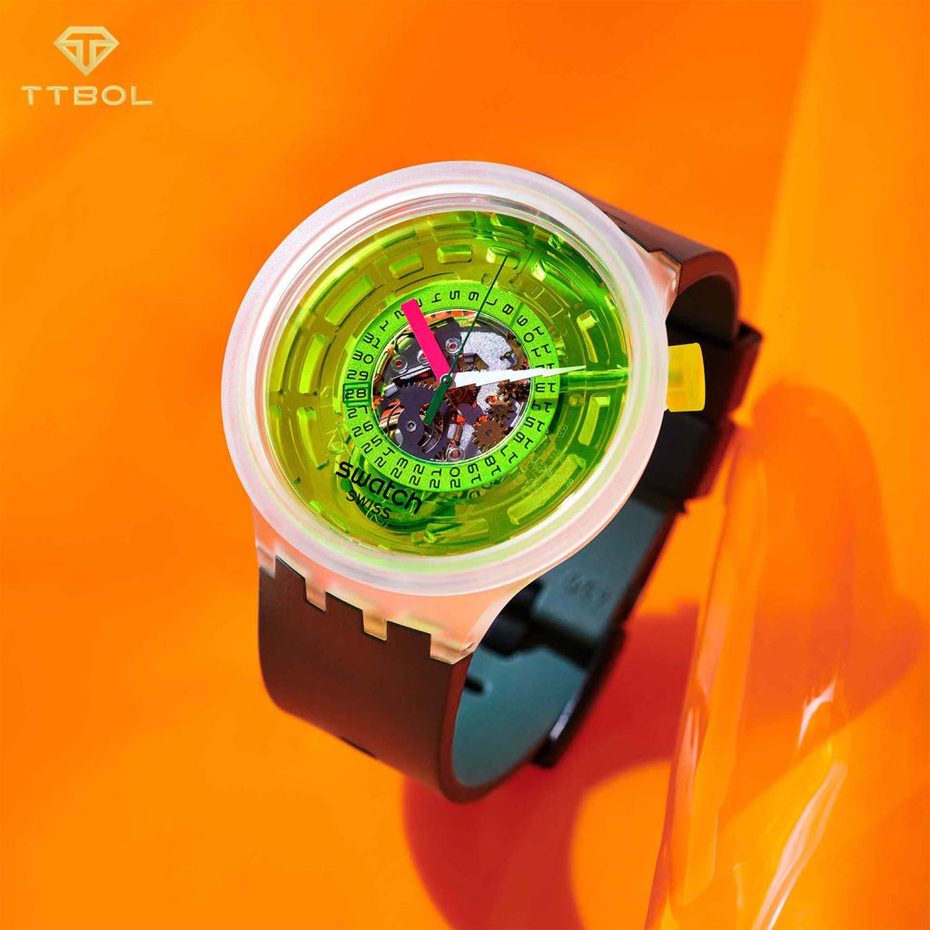 ساعت مچی سواچ اسکلتون SWATCH SB05K400