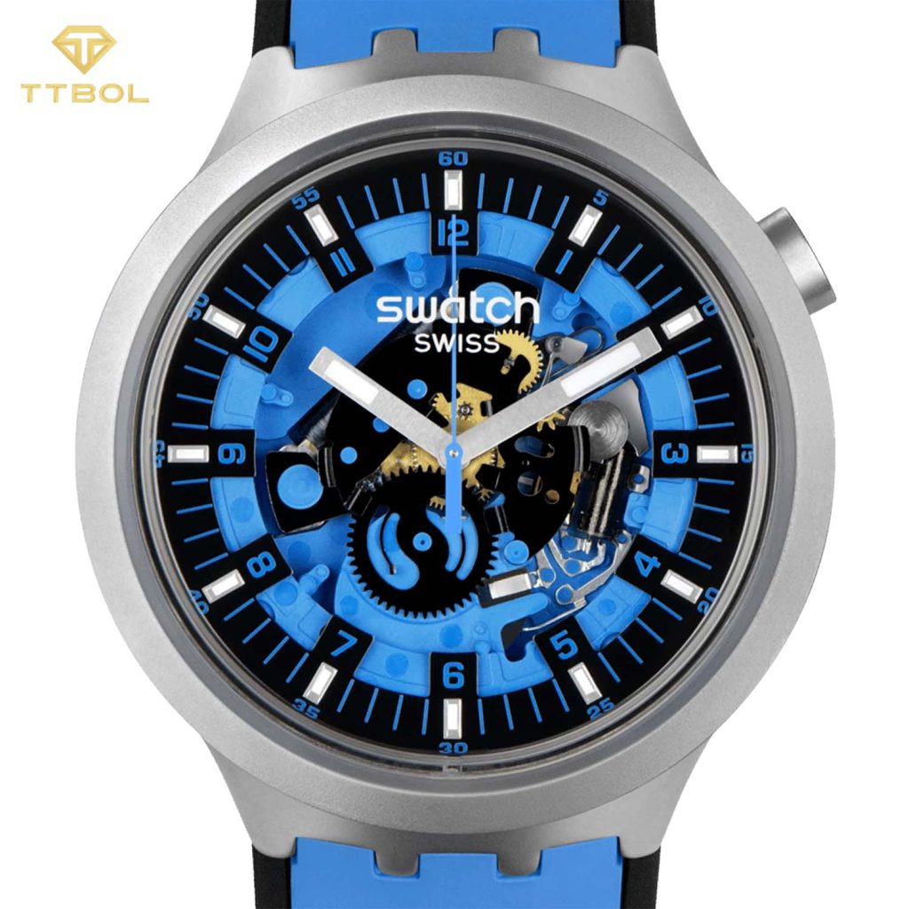 ساعت مچی سواچ با طرح صفحه قلب باز SWATCH SB07S106