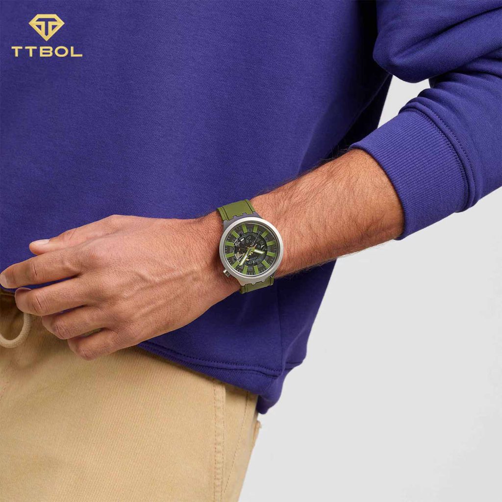 ساعت مچی سواچ بند سیلیکونی SWATCH SB07S118