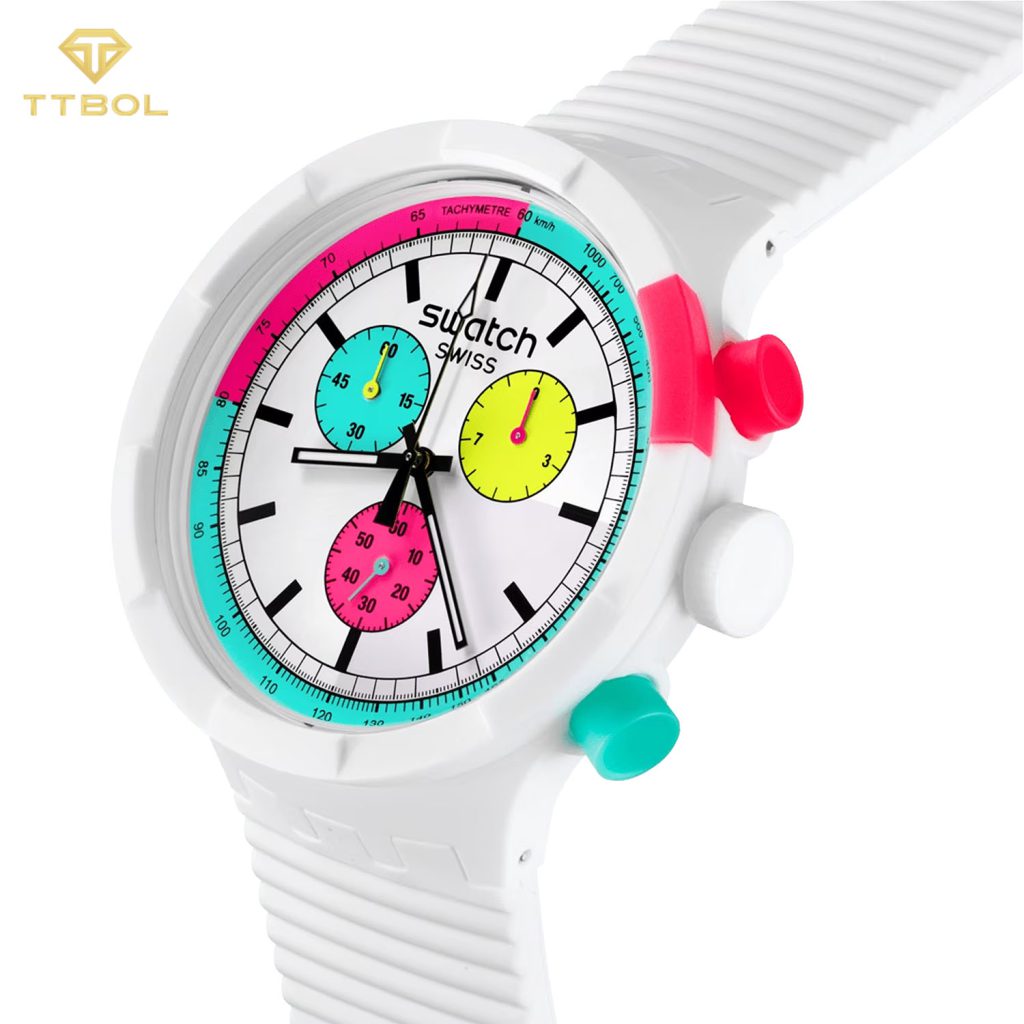 ساعت مچی پسرانه سواچ SWATCH SB06W100