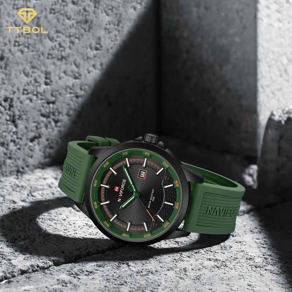 ساعت مچی مردانه ناوی فورس اورجینال NAVIFORCE NF9248T B/GN/GN