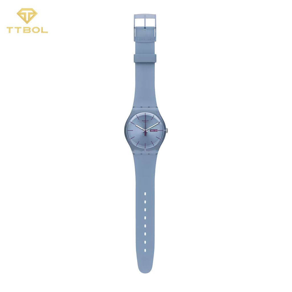 ساعت مچی سواچ بند آبی SWATCH SUOS701