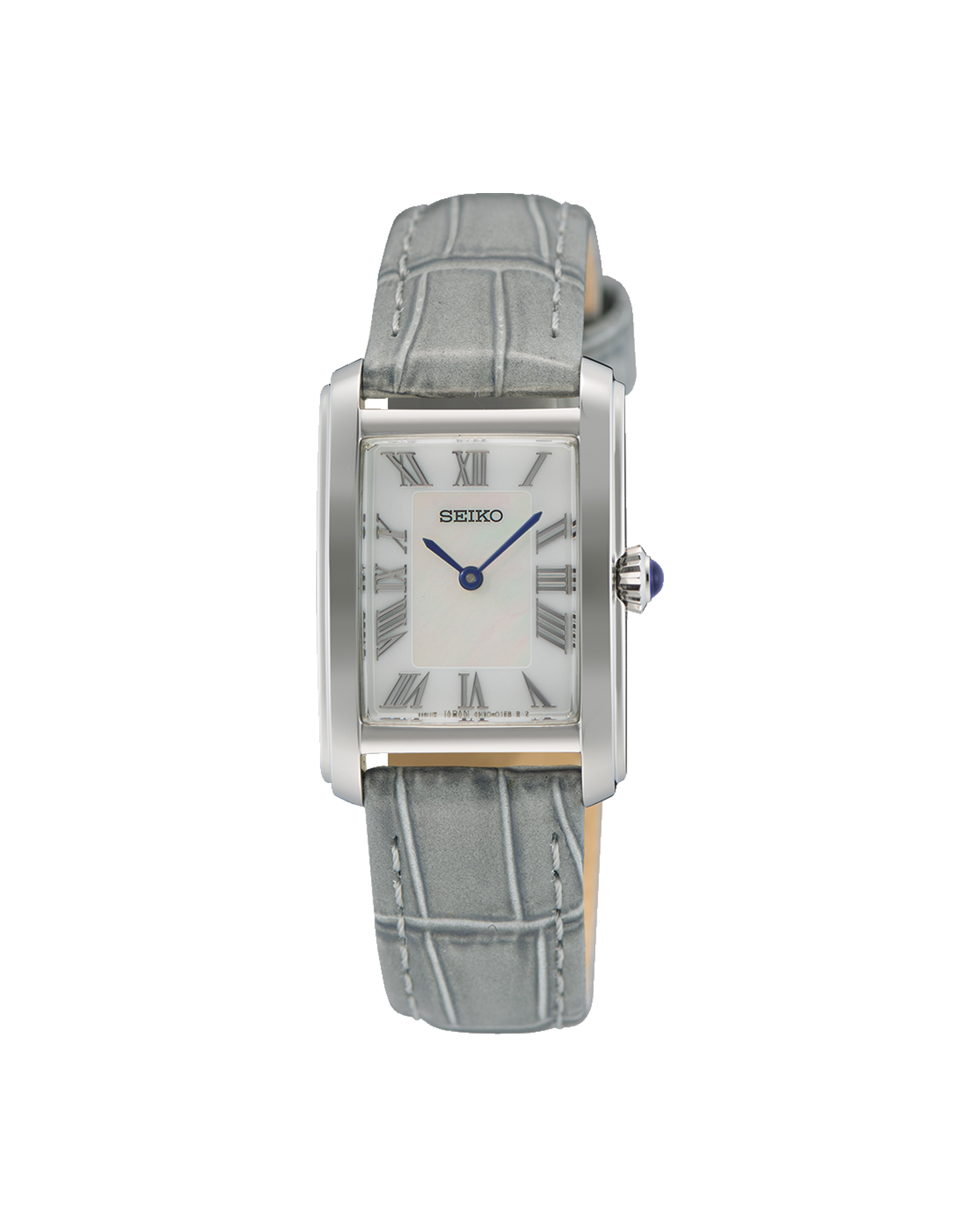 ساعت زنانه Seiko SWR099 – طراحی شیک و کلاسیک ساعت زنانه سیکو مدل SWR099 با طراحی کلاسیک و بند چرمی طوسی