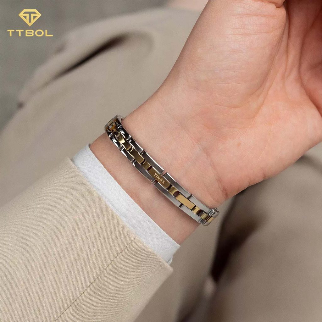 ساعت مچی زنانه تایمکسبند سیلور طلایی TIMEX TW2Y26800