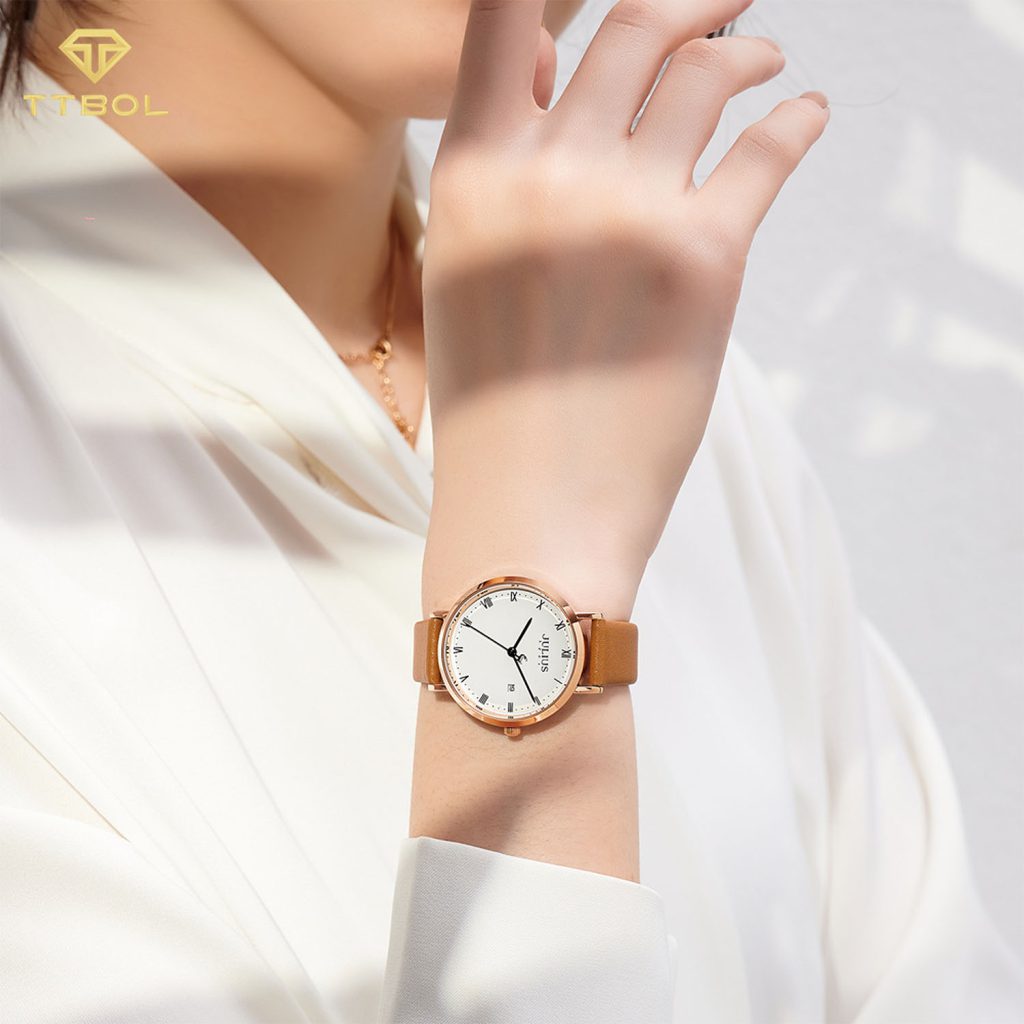 ساعت مچی زنانه جولیوس چرمی JULIUS JA-1325B