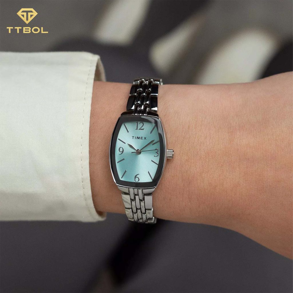 ساعت مچی زنانه تایمکس صفحه اسکای بلو TIMEX TW2Y22500