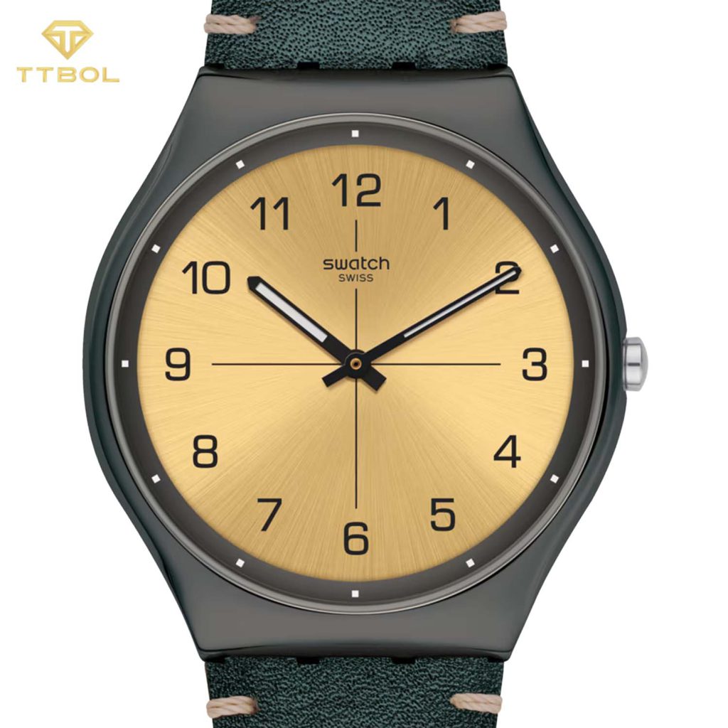 ساعت مچی سواچ صفحه طلایی SWATCH SS07M101