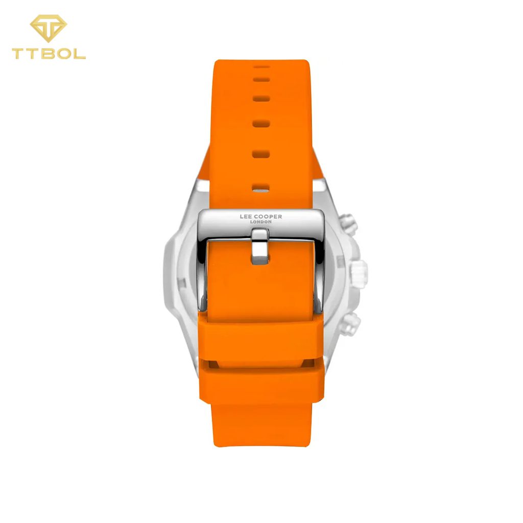 ساعت مچی مردانه لی کوپر بند نارنجی LEE COOPER LC08313.360