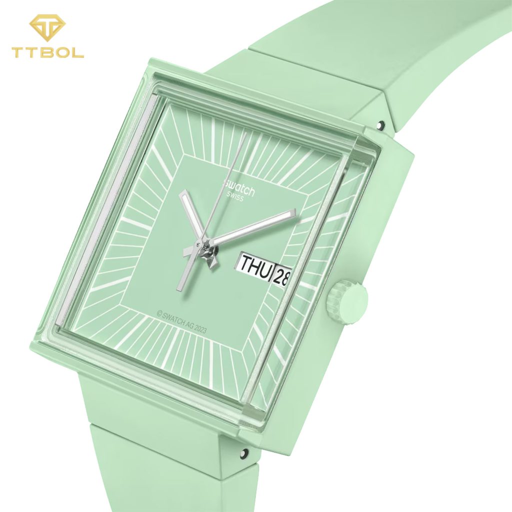 ساعت مچی سواچ صفحه مربعی SWATCH SO34G701