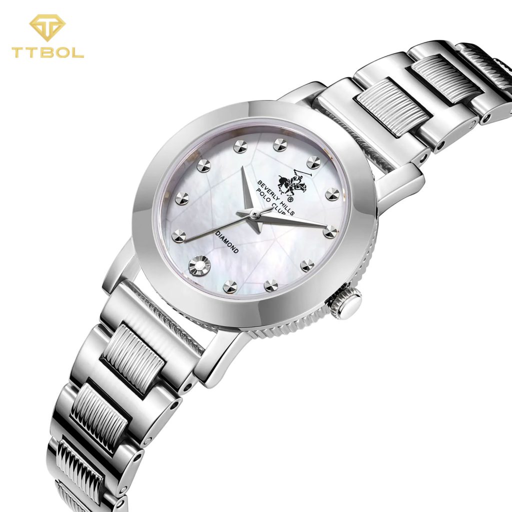 ساعت مچی زنانه بورلی هیلز پولو کلاب نگین برلیان BEVERLY HILLS POLO CLUB BP3842X.320