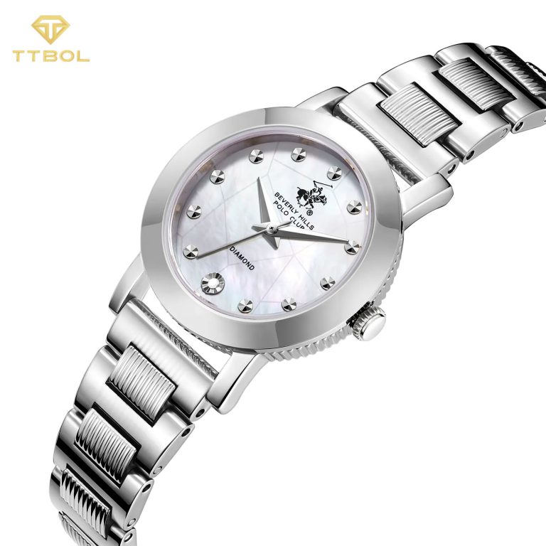 ساعت مچی زنانه بورلی هیلز پولو کلاب نگین برلیان BEVERLY HILLS POLO CLUB BP3842X.320