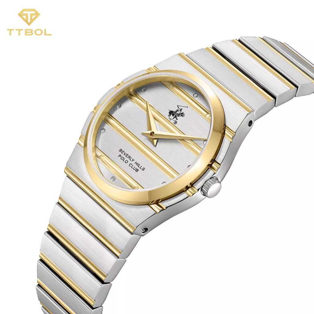 ساعت مچی زنانه بورلی هیلز پولو کلاب سیلور طلایی BEVERLY HILLS POLO CLUB BP3818X.230
