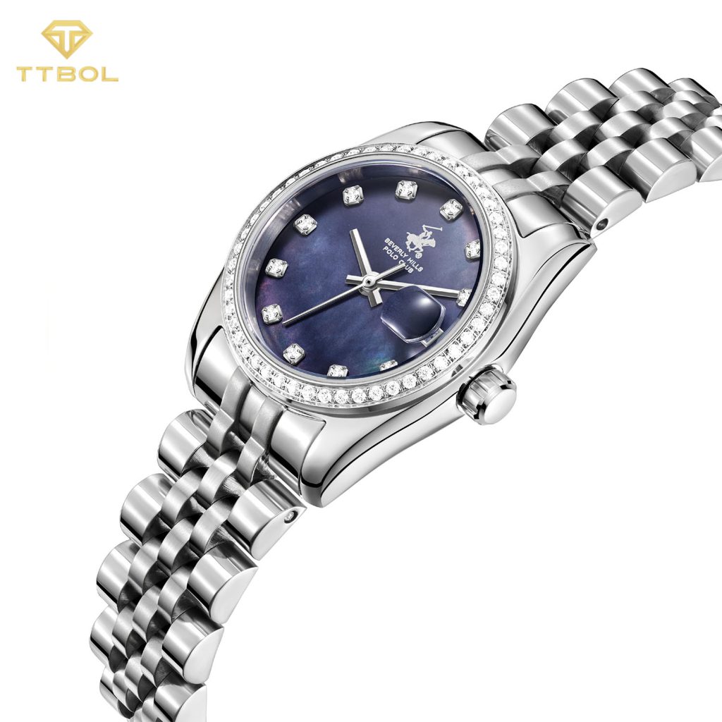ساعت مچی زنانه بورلی هیلز پولو کلاب صفحه سرمه ای BEVERLY HILLS POLO CLUB BP3828X.390