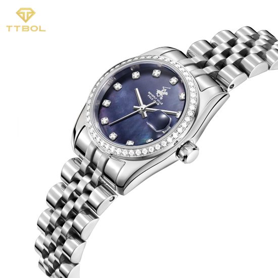 ساعت مچی زنانه بورلی هیلز پولو کلاب صفحه سرمه ای BEVERLY HILLS POLO CLUB BP3828X.390